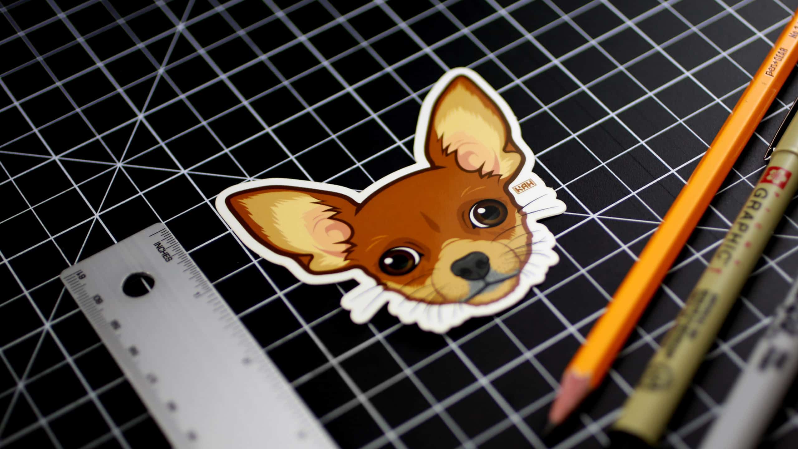 prueba Patrocinar Céntrico Chihuahua Sticker | Kevin Hinkle | Graphic Designer and Artist